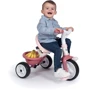 Детский металлический велосипед Smoby 3 в 1 Би Муви Комфорт с ручкой, розовый (740415) фото 10