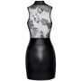 Платье Noir Handmade F241 Short dress with powerwetlook skirt and tulle top Вlack, S