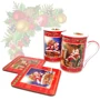 Набір Jingle bells 2 шт + пробкові підставки у металевій коробці 2 шт (h 10 см 250 мл) (880-9001): Виробник Noname
