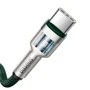 Кабель Baseus Cable USB-C to USB-C Cafule Metal 100W 2m Green (CATJK-D06) фото 4