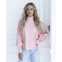Блуза ISSA PLUS SA_10 48 розовая с длинным рукавом