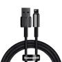Кабель Baseus USB Cable to Lightning Tungsten 2.4A 1m Black (CALWJ-01)