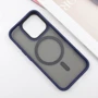 Чехол для iPhone Mobile Case TPU+PC Metal Buttons with MagSafe Blue for iPhone 16 Pro Max: Тип аксессуара чехол