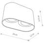 Точечный светильник Nowodvorski 9241 Oval GU10: Тип используемой лампы Светодиодная (LED), Галогенная