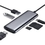 Адаптер Xiaomi Adapter Hagibis USB-C to HDMI + USB-C + SD + 2xUSB3.0 Grey (UC39-PDMI): Колір сірий