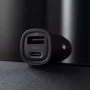 Зарядное устройство Proove Car Charger USB+USB-C Flash with Cable 30W Black (CCFC30111201): Количество USB-портов 2