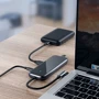 Адаптер Baseus Adapter Multifunctional USB-C to 4xUSB2.0 Deep Gray (CAHUB-JZ0G) фото 5
