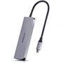 Адаптер REAL-EL Adapter USB-C to USB-C+3xUSB+HDMI Space Grey (EL123110002)