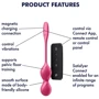 Вагинальные шарики с вибрацией Satisfyer Love Birds 2 Connect App Red