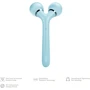 Электронный ультразвуковой ролик для лица и тела GESKE Sonic Facial&Body Roller 4в1 turquoise