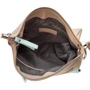 Женская сумка через плечо Laskara бежевая (LK-10238-cream-blue): Материал Искусственная кожа