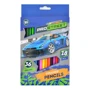 Олівці двоколірні Yes 18/36 квітів Street racing (290488)