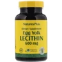 Nature's Plus Egg Yolk Lecithin 600 mg 90 Veggie Caps Лецитин из яичного желтка