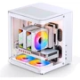Корпус Jonsbo TK-1 White: Материал передней панели закаленное стекло
