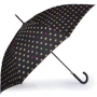Зонт-трость женский полуавтомат HAPPY RAIN черный в горошек (U41086-1): Страна производитель Китай