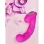 Вакуумный стимулятор с вибрацией 2в1 Сатисфакер Amante, 17.8x4 см (розовый)