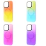 Чехол для iPhone WAVE Matte Gradient Colors with Magnetic Ring Green/Blue for iPhone 16 Pro Max: Цвет голубой