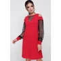 Сукня FashionUp PL-1660C 42 червоне повсякденне до середини стегна: Склад Віскоза, Еластан