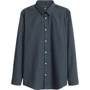 Рубашка H&M 4005314 48 синяя с длинным рукавом: Длина рукава Длинный