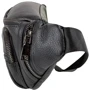 Мужская поясная сумка Vito Torelli черная (VT-6585-black): Фактура Матовая, Зернистая