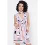 Платье FashionUp PL-1630E-44 44 разноцветное повседневное до середины бедра