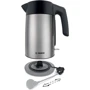 Электрочайник Bosch TWK 7L460: Цвет нержавеющая стaль / черный