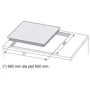 Варильна поверхня Amica PG6711SRW Q-TYPE: Розташування панелі фронтальне