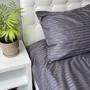 Комплект постельного белья SoundSleep Stripe Sense Graphite сатин-страйп евро (94131161)