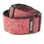 Гитарный ремень DUNLOP D6711 Jacquard Paisley Red Strap