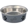 Миска Trixie для собак металева на гумі з пластиковим покриттям 0.45 л 14 см (4011905252421): Матеріал Гума, метал