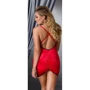 Сексуальный пеньюар Passion LENA CHEMISE red 4XL/5XL