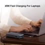 Внешний аккумулятор Cuktech Power Bank 20000mAh PB200N 55W Gray: Количество USB 2