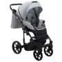Коляска 2 в 1 Adamex Porto Light ECO Шкіра 100% SA-3 Світло-сірий (625714): Матеріал коліс резина (надувные)