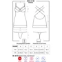 Комплект Obsessive 860-CHE-2 chemise, S/M