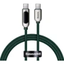 Кабель Baseus Cable USB-C to USB-C Display Fast Charging 100W 1m Dark Green (CATSK-B06)