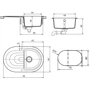Teka PERLA 45 B-TG (40144588): Форма овальна
