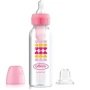 Антиколиковая бутылочка-поильник 2 в 1 Dr. Brown’s Option+ 250 мл Розовые сердца (SB8191-P3)