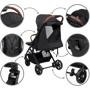 Прогулочная коляска Kidwell COLMER Jet Black: Материал колес EVA