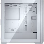 Корпус Cougar MX330-G Pro (White): Материал передней панели металл
