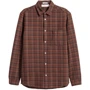 Рубашка H&M 4597495 48 коричневая с длинным рукавом: Длина рукава Длинный