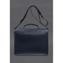 Сумка-сэтчел BlankNote Porte синяя (BN-BAG-58-navy-blue): Фактура Матовая, Гладкая
