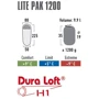 Спальный мешок High Peak Lite Pak 1200/+5°C Anthra/Blue Left (23277): Тип кокон