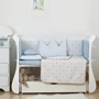 Постельный комплект 6 эл. Twins Dolce Insta 4075-D-501, Корона голубая, голубой: Тип постельный комплект