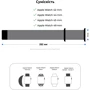 ArmorStandart Sport Band (3 Straps) Clear Blue for Apple Watch 42/44/45/46/49mm (ARM74268): Совместимость Apple Watch 49mm, Apple Watch 46mm, Apple Watch 45mm, Apple Watch 44mm, Apple Watch 42mm