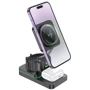 Зарядное устройство Hoco Wireless Charger CQ10 Consuelo Folding 3in1 Black for iPhone 16 I 15 I 14 I 13 I 12 series