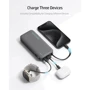 Внешний аккумулятор Cuktech Power Bank 20000mAh PB200N 55W Gray: Встроенный кабель USB Type-C
