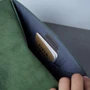 INCARNE Handmade Leather Cover Magnetic Message Green for MacBook Air 15" M3 | M2 (2024 | 2023): Совместимость MacBook Air 15" M3 | M2 (2024 | 2023)