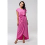 Платье FLFashion Asti ППА 2132 48-50 розовое повседневное длинное макси: Фасон рукава Кимоно