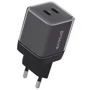 Зарядное устройство Proove Wall Charger 2xUSB-C Pure GaN Max 67W Black (WCPU67022201)