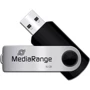 USB-флешка MediaRange 16GB USB 2.0 Black/Silver (MR910)